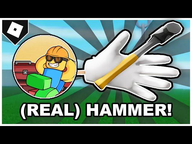 Slap Battles - (FULL GUIDE) How to ACTUALLY get HAMMER GLOVE + "TOOLBOX" BADGE! [ROBLOX]