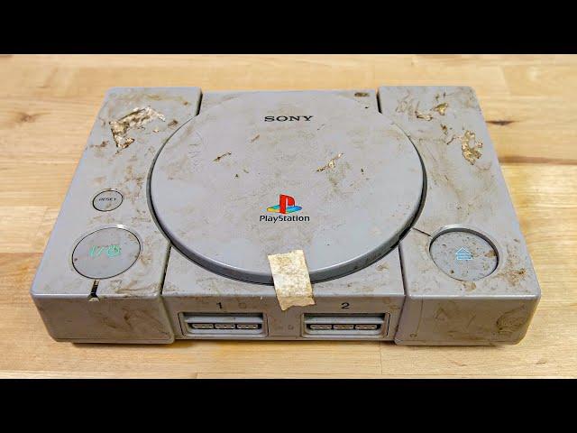 Restoration of a Sony Playstation - restoring a $5 old, dirty, broken PS1