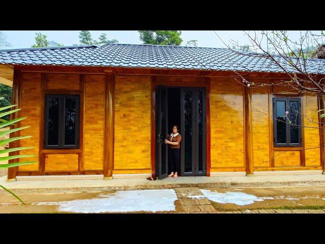 Pride From the family's beautiful wooden house, Spring planting of flowers & crops