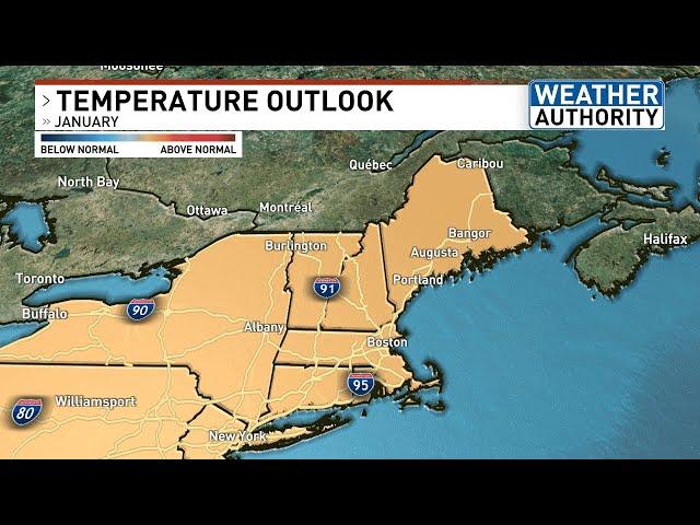 NOAA forecasts near-normal precipitation for January in New England region