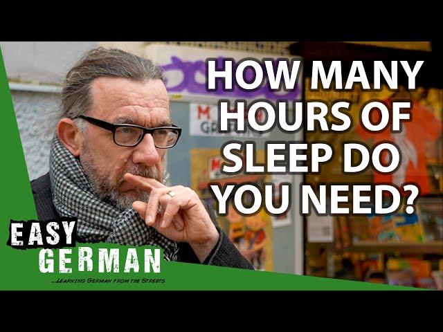 How Many Hours Do Germans Sleep? | Easy German 438