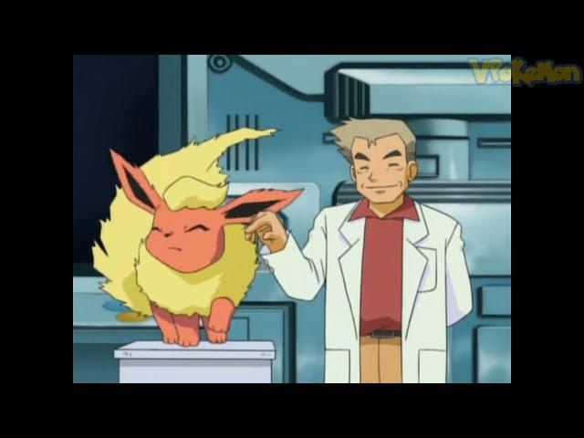 Flareon attacks Professor Oak | Professor Oak Funny Moments