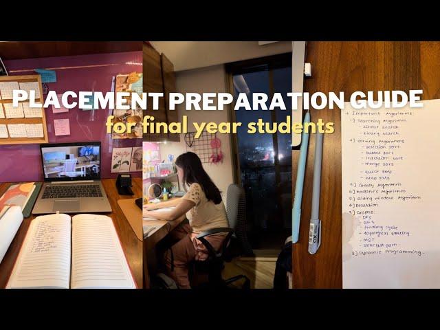 PLACEMENT PREPARATION GUIDE | DSA, Aptitude, Resume, Rejections‍