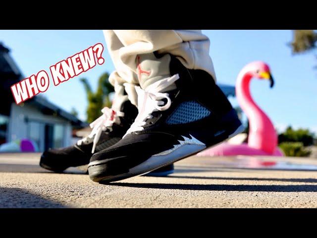 2025 Air Jordan 5 Reimagined Black Metallic On Foot review