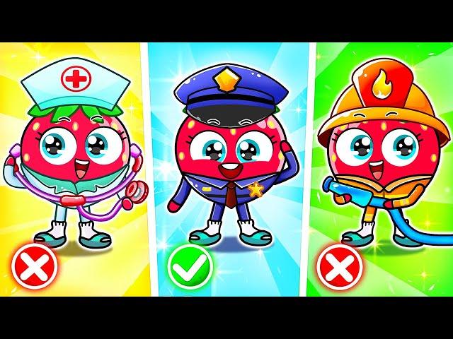 FireGirl, DoctorGirl and PoliceGirl | Professions Song | Superhero Team | YUM YUM Funny Kids Songs