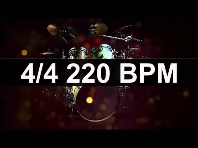  Drums Metronome 220 BPM