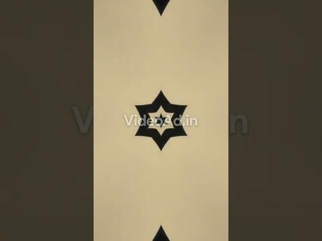 Abstract artwork through a kaleidoscope video advertising template for social media marketing