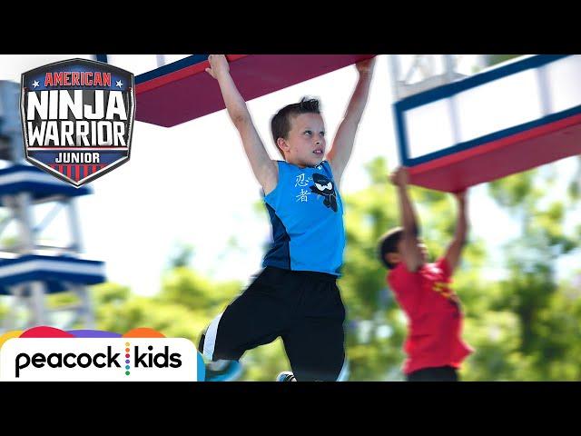 AMERICAN NINJA WARRIOR JUNIOR | Paxton from Ninja Kidz TV Hangs on for the Win!