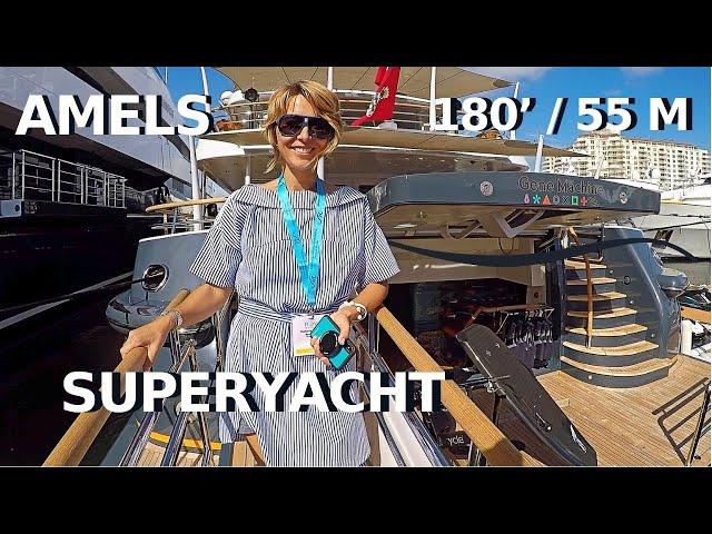 $40,000,000 AMELS MEGA YACHT Tour GENE MACHINE SuperYacht Walkthrough Luxury Cruise AROUND THE WORLD