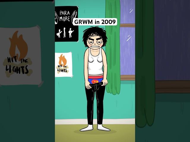 PC4PC xoxo #grwm #getreadywithme #millennials #emo #2000s #y2k #animation #cartoon #shorts #comedy