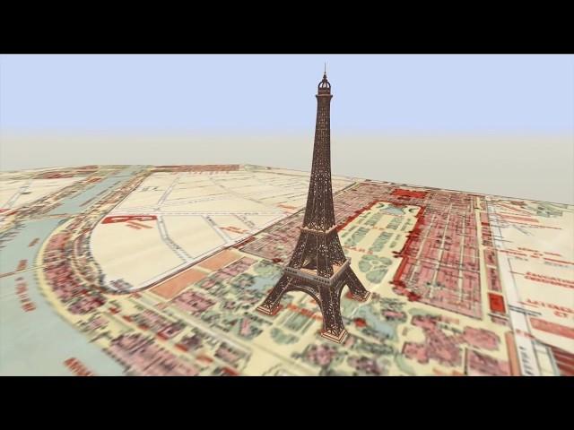 Eiffel Tower: Animated Construction Timelapse