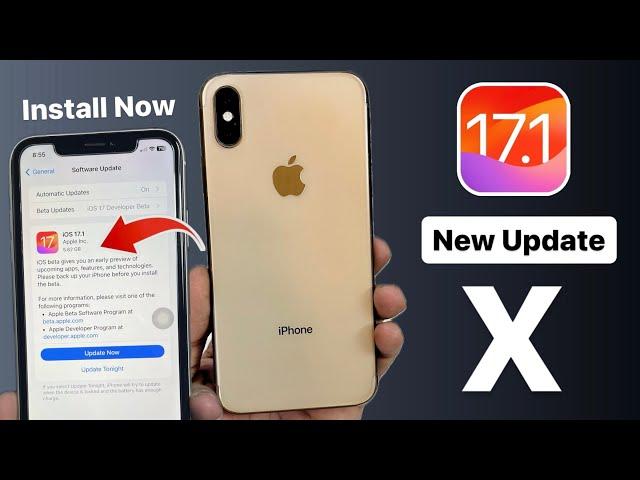 iOS 17.1 Update on iPhone X - How to install iOS 17.1 update on iPhone X