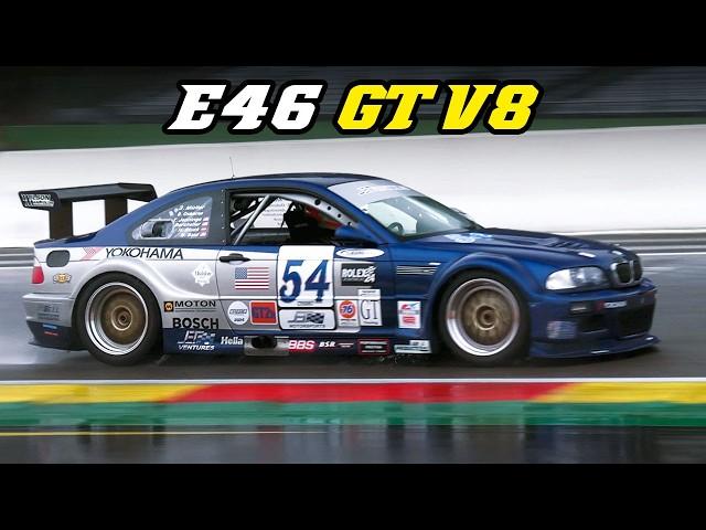 2001 BMW E46 M3 GT V8 "PTG" | NO Traction control on very WET Spa 2024