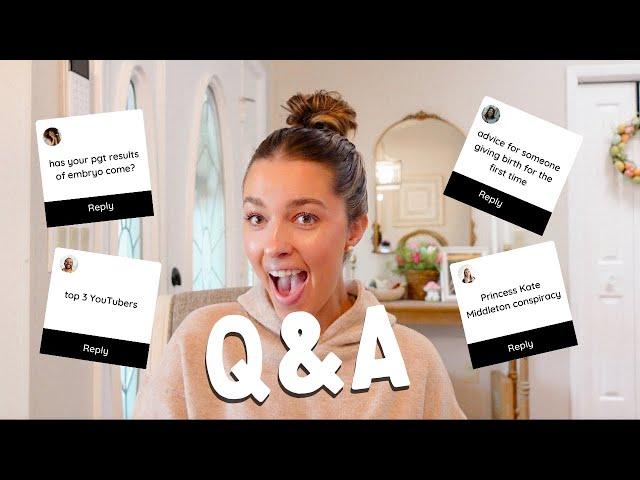 Q&A GRWM | ivf, vulnerability, top 3 YouTubers, mom life, contraversial thinking, birth etc