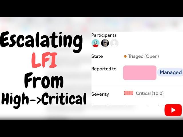 Escalating LFI From High To Critical || #bugbounty #learning #ethicalhacking #cybersecurity #2023