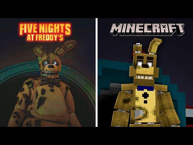 I Remade Five Nights At Freddy's Scenes In Minecraft