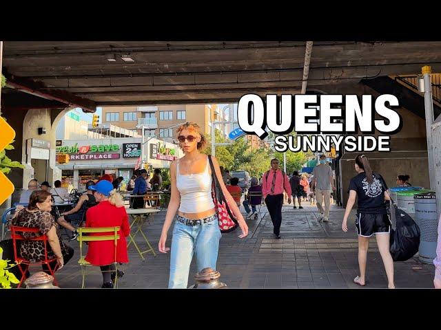 New York City Virtual Walking Tour - QUEENS - Sunnyside Queens NYC Walking Tour in Summer 2023