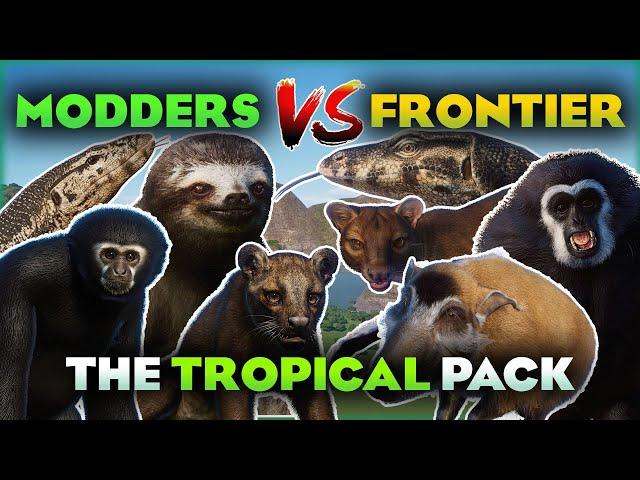 FRONTIER VS. MODDERS! | Planet Zoo Tropical Pack