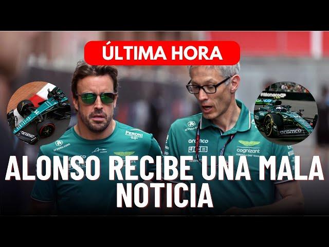 F1 HOY:  MALAS NOTICIAS PARA ALONSO...