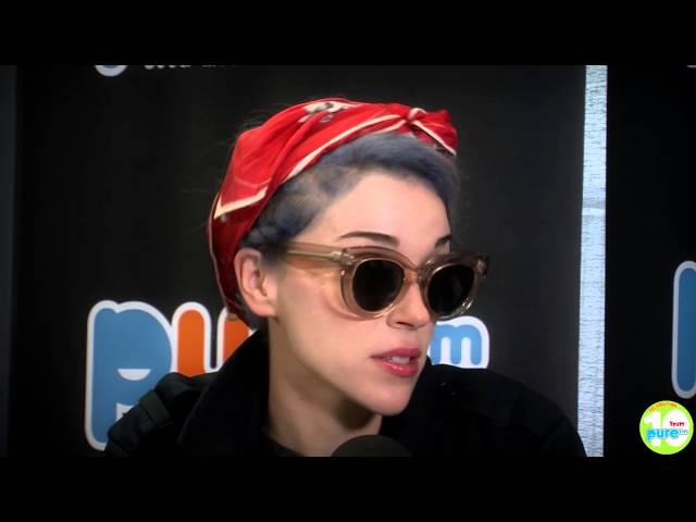 ST VINCENT INTERVIEW PUKKELPOP 2014 on PURE
