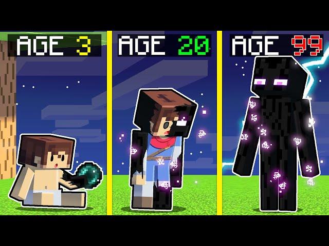 Surviving 99 Years As ENDERMAN In Minecraft!