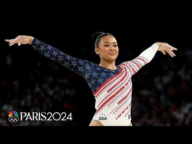 Suni Lee DELIVERS under Olympic pressure to contribute to Team USA’s team gold | Paris Olympics