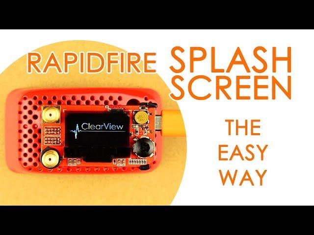 How to make a logo for your RapidFIRE (your own custom splash screen) - QUICK GUIDE