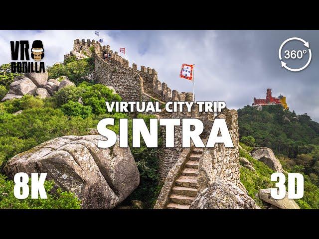 Sintra, Portugal Guided Tour in 360 VR (short)- Virtual City Trip - 8K Stereoscopic 360 Video