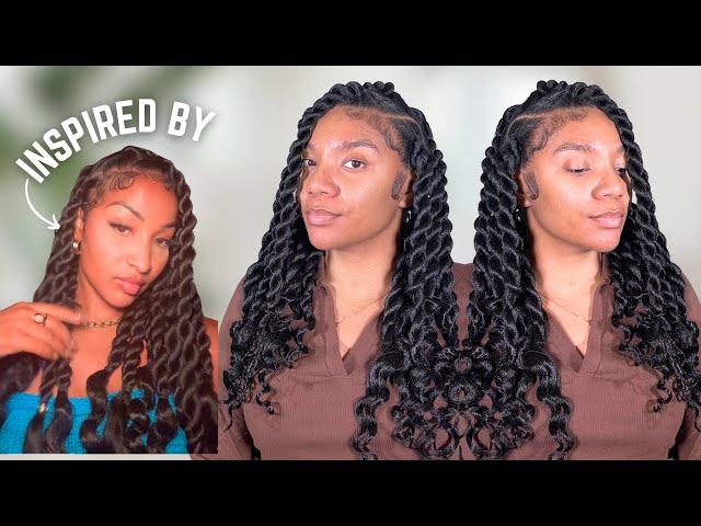 EASY JUMBO TWIST ON SHORT NATURAL HAIR - SHANESSA INSPIRED