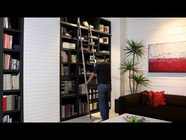 Library & Sliding foldable Ladder