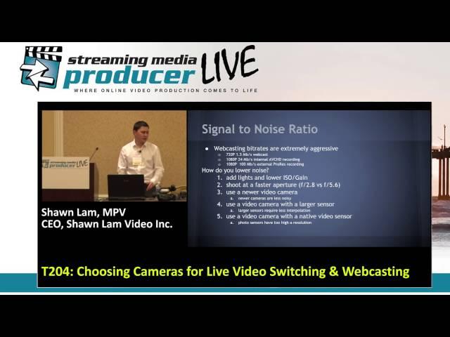 Choosing Cameras for Live Video Switching and Webcasting