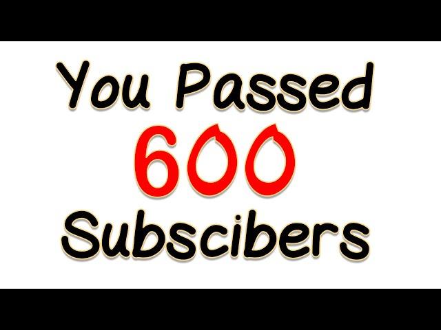 600 Subscribers | Road to700 Subscribers | VP VideoEdits