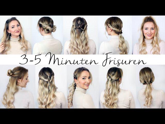 3 MINUTEN FRISUREN - unkompliziert und schnell! 10 Frisuren für den Alltag - TheBeauty2go