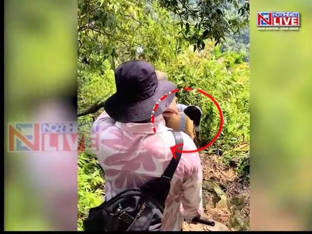 #WATCH | Influencer Shares Video of Raja & Sonam Raghuvanshi Trekking Near Nongriat