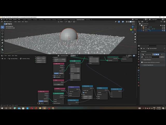 Blender Tutorial - Proximity Growth - Blender Geometry Nodes 3 0