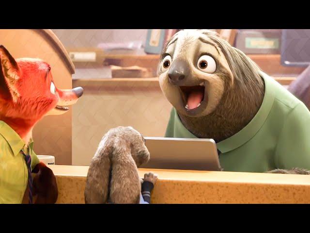 ZOOTOPIA Clip - Flash the Sloth Laughing (2016)