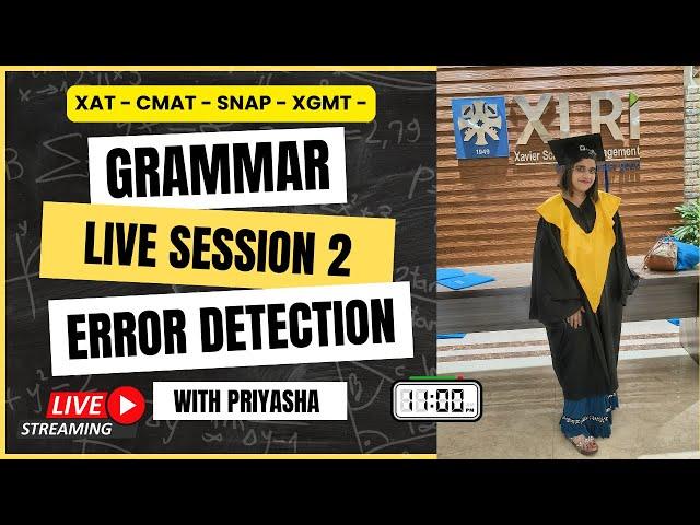 Most important Error Detection Grammar Questions for XAT| SNAP| XGMT| CMAT| Verbal Part 2