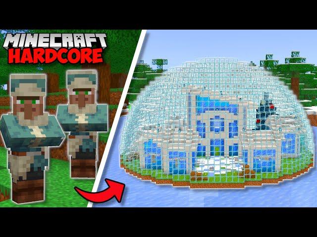 I Transformed A WINTER VILLAGE in Minecraft Hardcore (#94)