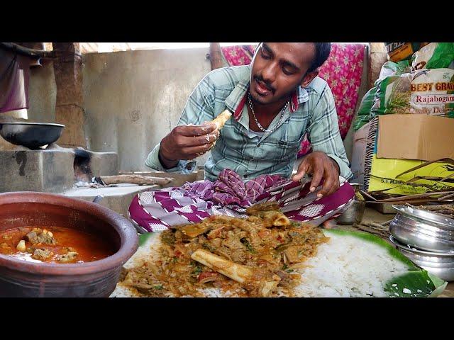 Unlimited white rice and Mutton Nalli Eating challenge | Eating challenge | Mukbang india