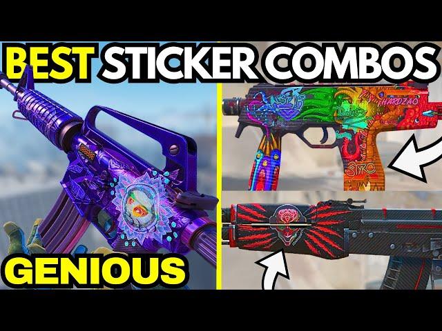 CS2 Community Sticker Combos Are GENIOUS  (BEST BUDGET Sticker Crafts)