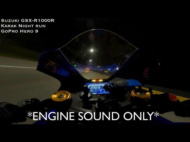 SUZUKI GSX-R1000R ASMR NIGHT RUN