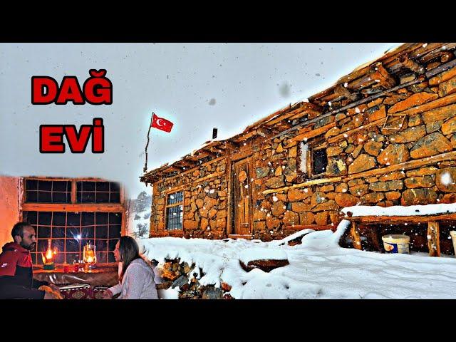 DAĞ EVİNDE EŞİMLE KAR FIRTINASINA YAKALANDIK~GECE ÜRKÜTÜCÜ SESLER