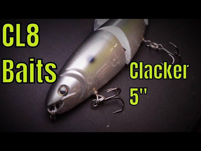 New 5" Clacker by CL8Bait - Wake baits, glide baits and more #cl8bait