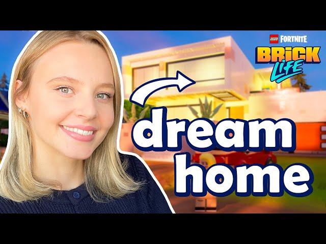 Building my DREAM home in LEGO Fortnite Brick Life