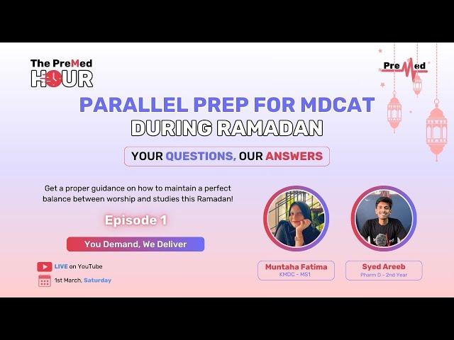 Parallel prep for MDCAT | Episode 1 | PreMed.PK