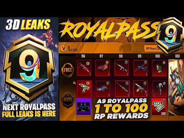  A9 Royal Pass 1 To 100 RP 3D Leaks Is Here | Upgrade M249 & UZI Skin & Upgraded New Vehicle |PUBGM