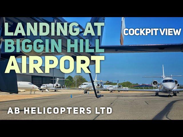 Helicopter Landing At Biggin Hill Airport - Pilot's View