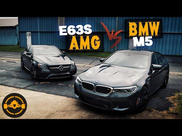 Mercedes E63S AMG vs. BMW M5 Sedan Comparison | Full Review + Drag Race