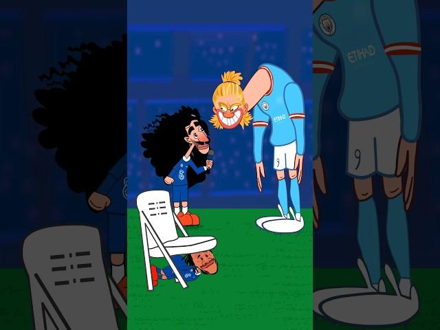 Haaland didn't tremble from Cucurella  #Haaland #cucurella #mancity #chealsea