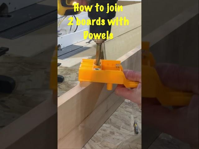 Joining boards with Cheap Dowel Jig from Amazon - #shorts